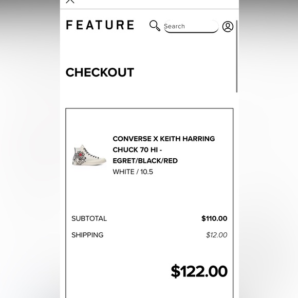 Converse Chuck Taylor All-Star 70 Hi x Keith Harring ‘Egret’ 2021 - Picture 16 of 16